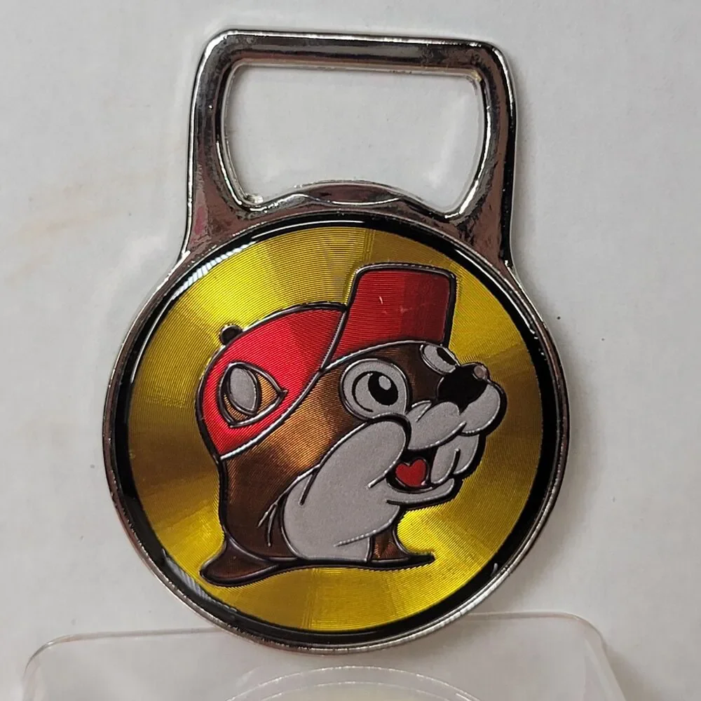 Buc-ee's Shimmer Beaver Magnet / Bottle Opener 2